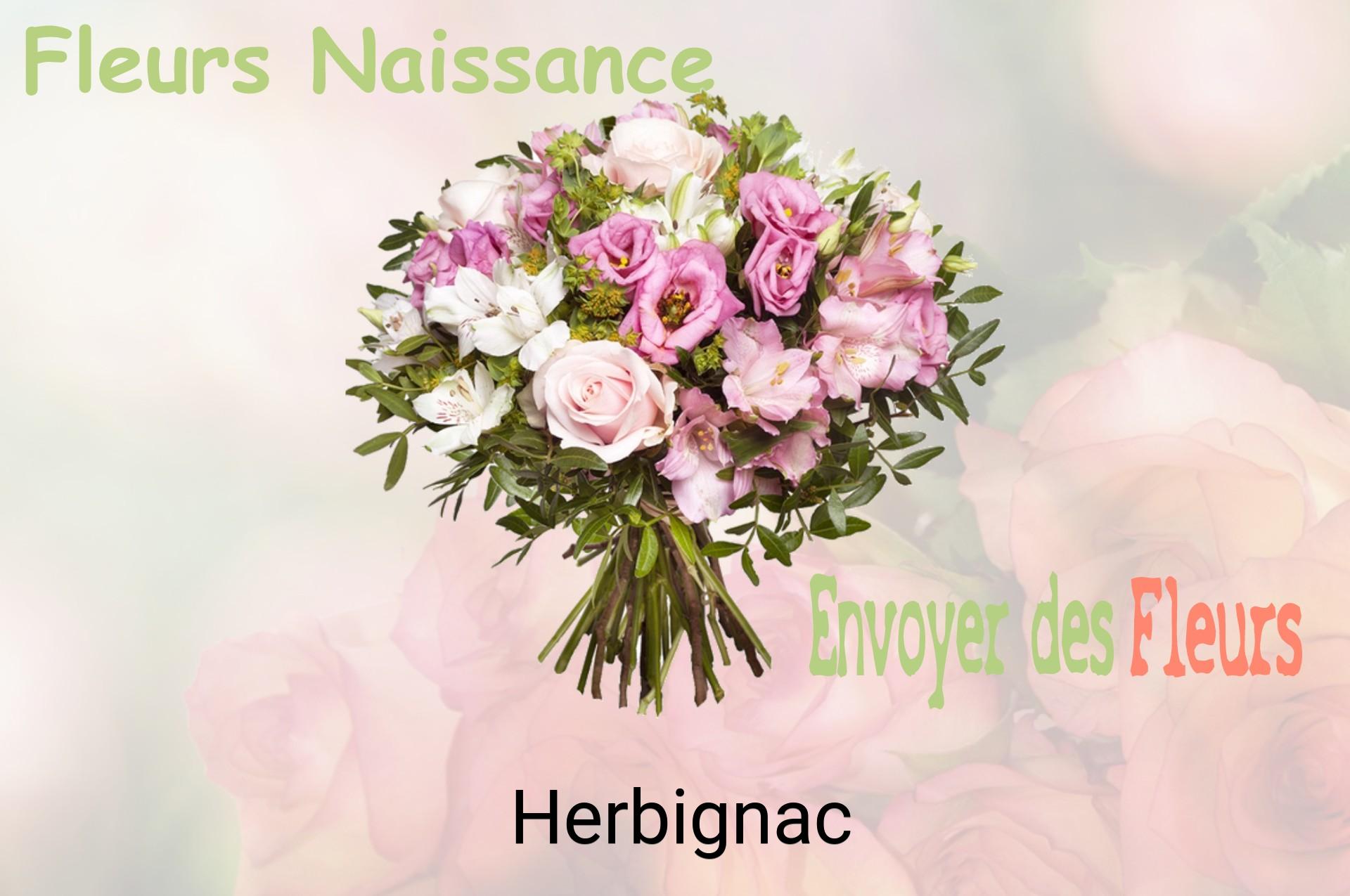Bouquet de fleurs de naissance livré à Herbignac